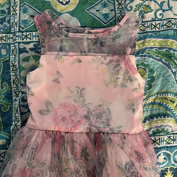 Girls Size 7/8 sleeveless floral dress - Picture 2 of 6